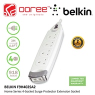 BELKIN F9H402SA2 4 UK PLUGS EXTENSION SOCKET AV PORT THUNDER SURGE PROTECTOR SOCKET PLUG F9H402SA2M 