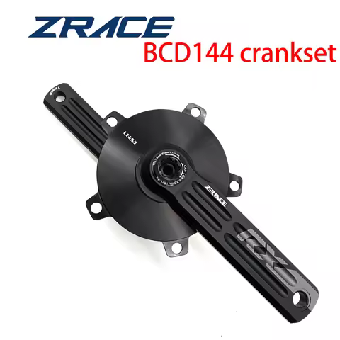 ZRACE Aluminum Alloy Crank Road Bike BCD144 3bolts Direct Mount Bicycle Crankset 165/170mm for 144BC