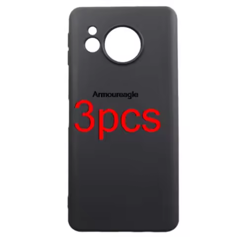 3pcs black matte soft tpu case guard on for sharp aquos sense8 sense 8 back cover cases protection c