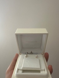 MIKIMOTO 鑽石珍珠耳環 原價萬二急放