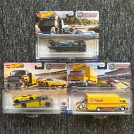 HOT WHEELS TEAM TRANSPORT Porsche 962 & Sakura Sprinter #45 (SHELL & PORSCHE Livery) Volkswagen ID R