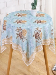 ผ้าปูโต๊ะโต๊ะกลมขนาดเล็กผ้าปูโต๊ะน้ำชาทรงสี่เหลี่ยมผืนผ้าทรงกลมลายดอกไม้เล็กๆสไตล์นอร์ดิก INS สี่เหลี่ยมใช้ในบ้าน