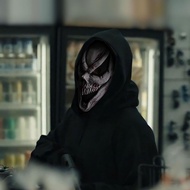 Evil Scream Creepiest With Scarf New Ghost Evil Design Full Head Scray หน้ากากเครื่องแต่งกายสยองขวั