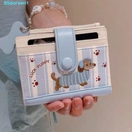 Dachshund Embroidery PU Wallet - Dopamine Colors, Mini Pouch, Kids & Teens
