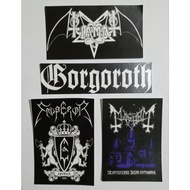 Band sticker | Jumbo size BLACK METAL band sticker package