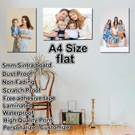 PERSONALIZED AND CUSTOMIZED SINTRA BOARD PHOTO TILE A4 SIZE HIGH QUALITY PRINT WATERPROOF LAMINATED