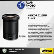 Nikon NIKKOR Z 20mm F1.8 S Lens for Nikon Z9 Z8 Z7 ii Z6 ii Z5 Zfc Z30 | Nikon Singapore Warranty