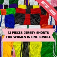 Jersey Shorts for Women Bundle 12pcs in ONE BUNDLE Assorted Design