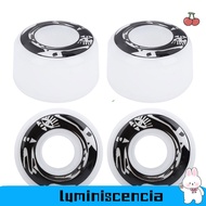 LUMINISCENCIA 4Pcs/Set Skateboard Wheels, PU High Elasticity Skateboard Replacement Wheels, Durable 