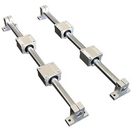 10 Pieces / Set of Optical Linear OD12mm 400mm + SCS12UU Linear Bearing Seat + SK12 Bearing Support 
