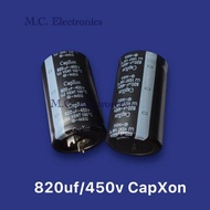 820uf450v C Capacitor 35*60mm Electrolyte 820uf 450v Flat Legs CapXon 1 Piece