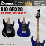Ibanez GIO GRX20 (HH) Double Humbucker Electric Guitar - Black Night / Jewel Blue - GRX20-BKN / GRX2