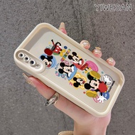 YIWESAN Casing Hp Untuk Samsung Galaxy A20s Case Mickey Mouse Kasing HP Cesing Silikon Kesing Softca