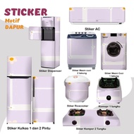 MESIN MATA Sticker Sticker Fridge Stove Washing Machine 1 2 Door Eye Tube Rice Cooker Dispenser Ac Flower Leaf Decoration