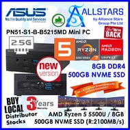 (ALLSTARS : We are Back/ Mini PC Promo) ASUS PN51 Ryzen5 5500U / PN51-S1-B-B5215MD +8GB 3200MHz+500G