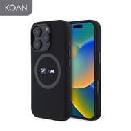 เคสมือถือ BMW M Mag Liquid Silicone Case for iP 16 Pro / 16 Pro Max - Black