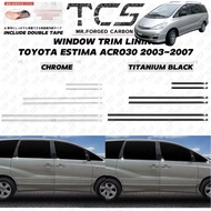 Vemart Toyota estima acr30 2003-2007 car 6pcs window door belt lining trim accessories