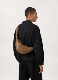 LEMAIRE 牛角包 grained leather croissant bag small size