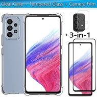 EllaStuff Samsung A53 5G COMBO SAVINGS Case Softcase Tempered Glass Camera Lens Samsung A53 5G