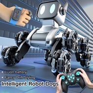 RC Robot Dog Pet Electric Remote Control Toy Dog  Intelligent Dog Eight Wheeled Stunt Drift Stunt Ro