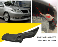 1PCS Rear Fender Liner For VIOS 2003 2004 2005 2006 2007 Rear Wheel Fender Cover