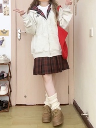 Red Plaid A-Line Pleated Mini Skirt Womens plus Size Berkeley Style Commute Korean Version with Lini