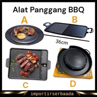 Imp- BBQ Pan/Yakiniku Grill Pan/Bulgogi Pan 2in1 BBQ And Steamboat/Smokeless BBQ Round