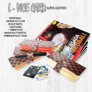 Lv vice damier brown leather wallet