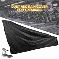 Non-Folding Treadmill Cover Waterproof Treadmill Protective Cover Suitable for Indoor or Outdoor (Black)