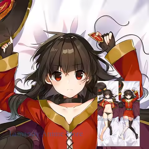 Dakimakura Megumin Anime Double Sided Print Pillowcase Life Size Body Pillow Cover