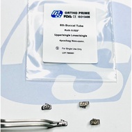 6 tooth braces, 7 teeth / 1 slot tube 0.018/0.022