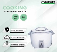 FABER 2.8L White Traditional Classic 6 TO 10Pax Rice Cooker FRC 228