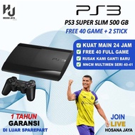 ps3 super slim 500gb-1TB+ 1 stick wirelles