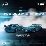 Model 1/64 Porsche RWB 993 Miami Blue MM64-RWB993-005
