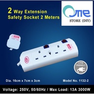 2 To 5 way extension mark socket 2meter