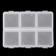 SHIMASTR Jewelry Box Accessories Plastic Storage Jewelry Box 6 Grids 1 PCS - HK6