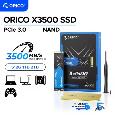 ORICO 1TB M.2 NVMe SSD, PCIe Gen3x4 2280 SSD Up to 3500MB/s, Internal Solid State Drive for Desktop 
