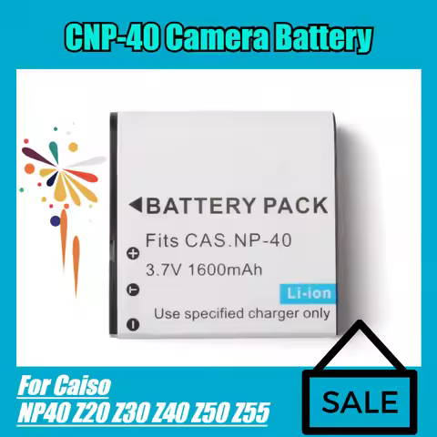 CNP-40 Camera Battery 3.7V 1600mAh for Caiso NP40 Z20 Z30 Z40 Z50 Z55