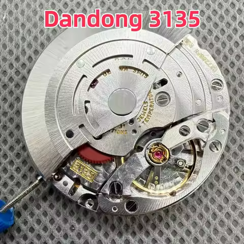 High quality watch movement Dandong factory 3135 automatic mechanical movement, compatible with sub 