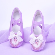 Purple Cute Children's Dancing Shoes Soft-soled Cat Paw Shoes