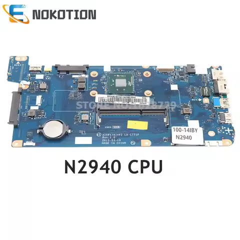 5B20J30733 For Lenovo Ideapad 100-14IBY Laptop Motherboard AIVP1 AIVP2 LA-C771P N2940 CPU DDR3