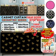 SUPERSAVE Cabinet Curtain Skirting Kabinet Dapur Kitchen Curtain Langsir Dapur Kabinet Curtain Langs