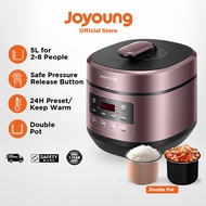 Joyoung Electric Pressure Cooker 5L 6 IN 1 Multifunction Warmer Double Liner Pot l Safety Mark