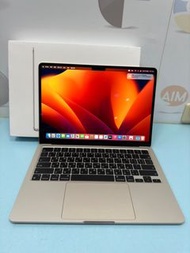 【艾爾巴二手】MacBook Air 13.6吋 M2/8G/256G 2022年 星光色 #漢口店4F27Y