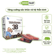 Vitamin 3B pills - vitamin B1 B6 B12 supplement to help improve health - Box of 100 capsules