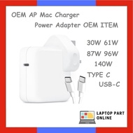 OEM AP Charger - 30W 61W 87W 96W140W TYPE C USB-C Power Adapter OEM ITEM