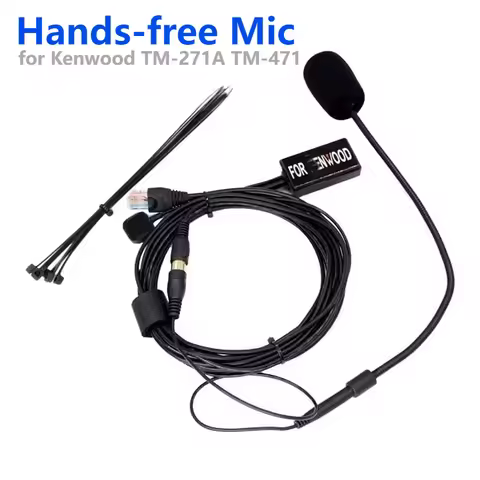 PTT Mic 8Pin Speaker Hands-free Microphone for Kenwood TM471 TM481 TM261 TM271 TM281 TK8108 TK868G T