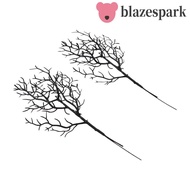 BLAZESPARK 5pcs Artificial Plastic Tree Branch, Black Exquisite Halloween Artificial Dead Branch, An