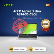 Dijual Acer Aspire 3 Slim A314-35-C8Ql