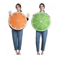 [Ready Stock] Halloween Funny Funny Fruit cos Costume Orange Lemon Stage Costume Funny Props cosplay